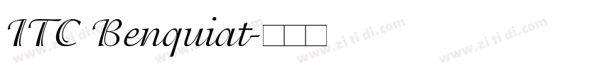 ITC Benquiat字体转换